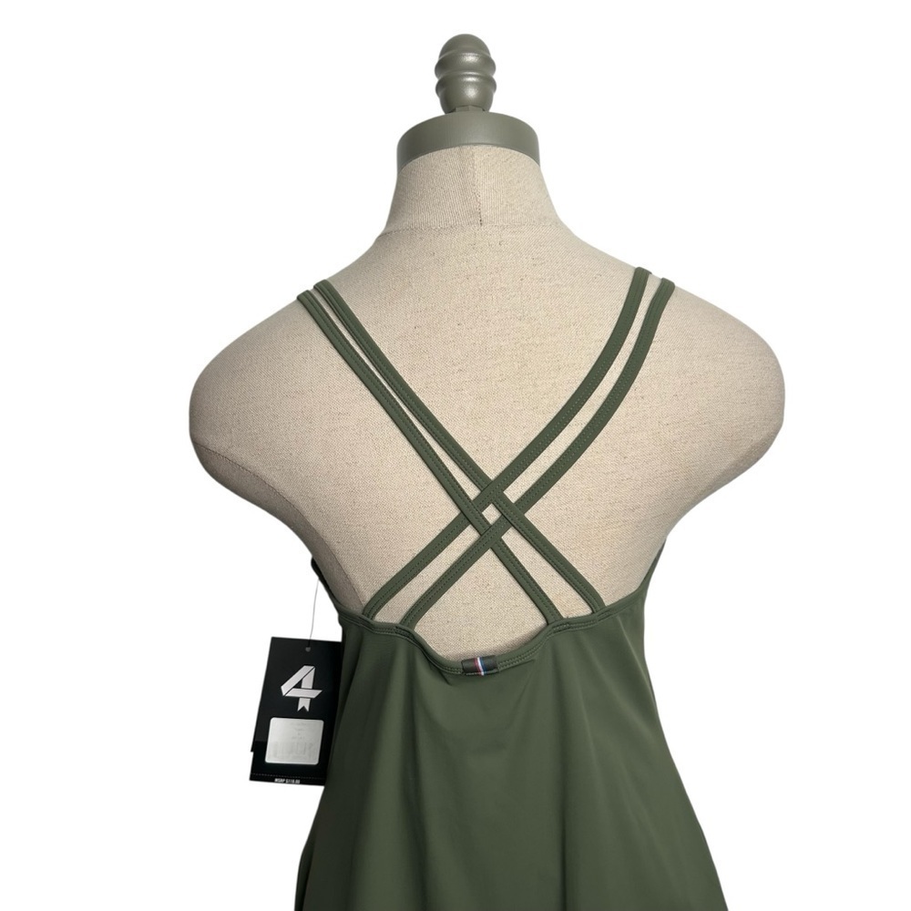 FourLaps Vitality Tennis Slim Fit Activewear Dress in Thyme Green Size Small - Picture 10 of 11